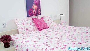 Tiny Hitchhiker Mounts Cock Cowgirl Style for Free Ride in Petite Teen Reality Full Movie with Tattoos and Socks