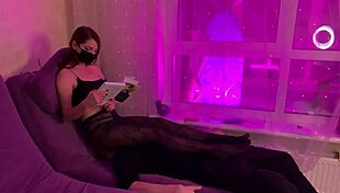 mistress sofi sits full weight on face in nylons ignoring him completely