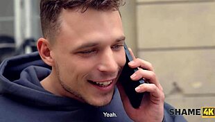 shame4k: mature european with fake tits and stockings opens all holes in good clothes