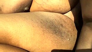 Fat Ebony Pussy Swallows Massive BBC Whole