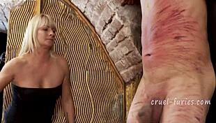 Cruel Blonde Milf Mistress Whips His Cock In Brutal Bdsm Cock Torment