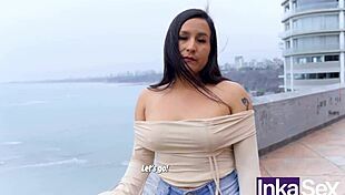 damn that curvy peruvian jungle babe got tricked into public pounding 😈🍑🔥