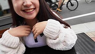 Innocent Big Tits Japanese Ditches Boyfriend for Creampie Fuck!