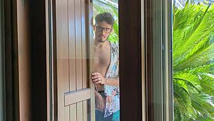 oh man my nympho neighbor slut just took my cum deep...