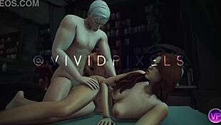 hermione's dp threesome in harry potter sims4 gone wild 🍆💦🔥