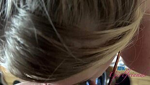 riley star creams from tight pussy fingering?