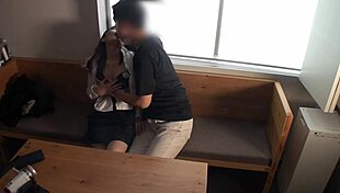 rough sex with cute acquaintance ol in amateur japanese homemade