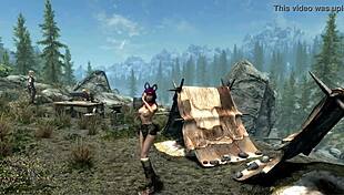 in summertime skyrim, she sways into a hypnotic 3d dance routine