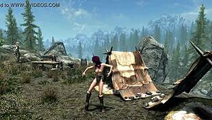 في صيف سكايريم تتمايل في رقصة 3D مغرية