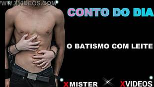 Baptism in Creamy Milk Flows Erotically Over Brazilian Curves