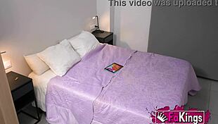 vanesa 18 year old brunette teen bends over for old man's monster cock doggystyle to earn cash