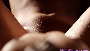 Close-Up Bent-Over Cowgirl Doggystyle Couple Rides Huge Shaved Big Cock