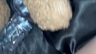 saudi virgin teen's first huge glass dildo pussy stretch