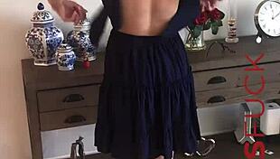 whoa hot busty blonde ellie lilly strips naked in steamy casting interview?