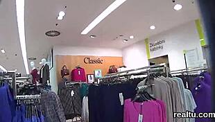 😍 Czech mall teen seduced stripped and pov pounded!