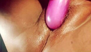 out in the country ranch, this chubby village girl gets fucked deep by brinjal while licking monster cock