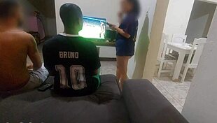 bet led to husband's friend sex then dp pounding with both cocks