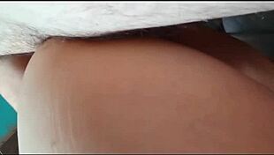 dirty cougar latina milf bent over doggystyle pov homemade bedroom assplay cum on cheeks