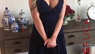 whoa hot busty blonde ellie lilly strips naked in steamy casting interview?