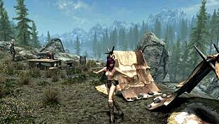 في صيف سكايريم تتمايل في رقصة 3D مغرية