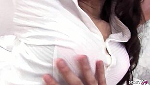 japanese milf mom takes rough anal creampie in uncensored casting