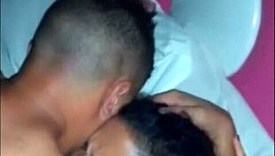 karina cums hard on two young studs' cocks in wild housewife creampie threesome