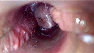 Cock pulses deep inside tight vagina to massive orgasm