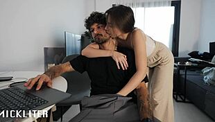 Pretty euro babe loves rough face fucks and cum gulps