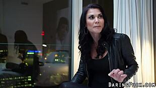 Classy Brunette Babe Devours Huge Cock in Hardcore Glamour Deepthroat Compilation