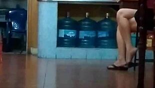 chinese milf strips like a total slut