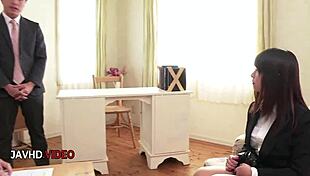 hey check out this kinky busty japanese office babe sucking then fucking hard