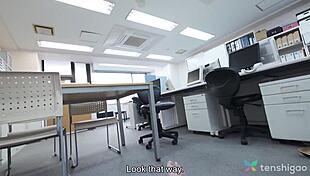 Fumina Oka's Office Threesome Temptation