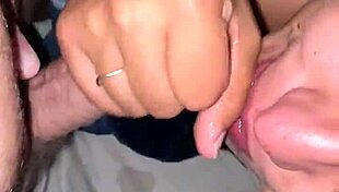 Teen Takes Massive Facial Cumshot All Over Glasses