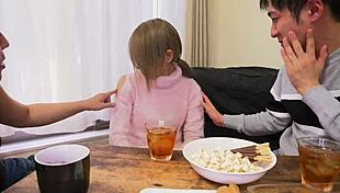 asuka gets tipsy then fucked hard by horny guy