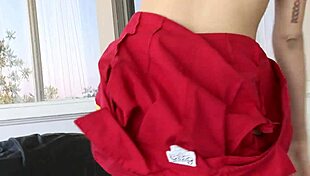 heart pounding as brunette teen 18+ slurps that big black cock deep