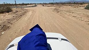 class hoe moans loud on ebony monster cock outdoors