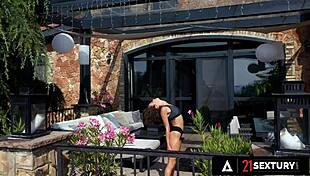 Pretty Latina Geisha Kyd's Feet Dripping Cum After Rough Cock Ride