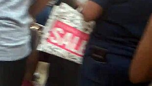 Ever wonder what happens when candid voyeur cam catches ebony ass folding in shop