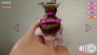 whoa, brigitte's horny futanari dick pounds d.va in wild overwatch 3d porno! 😈💦