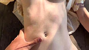 Babe Cums On Petite Wet Pussy Outdoors Nature Fuck Orgasm Public Tit Tease