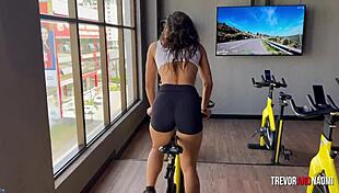 hey fit babe teases me at gym then i fuck her home twice