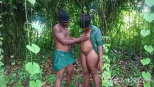 me and my college buddy ride monster cocks outdoors squirting hairy pussies like wild milfs 🥵