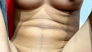 Young girl trembles with ecstasy showing rich body to orgasm