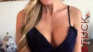 whoa hot busty blonde ellie lilly strips naked in steamy casting interview?