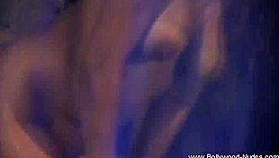 A sultry brunette from wild india sways erotically stripping nude teasing every curve