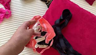 perverted stepson sniffs stepmom's panties then pounds her tight pussy doggystyle