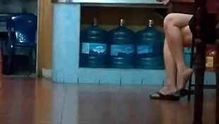 chinese milf strips like a total slut