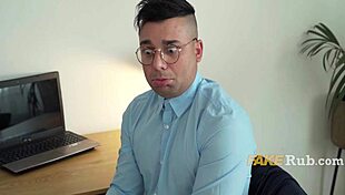 Tasha Lustn groans in glasses cowgirl ride