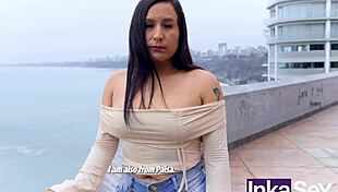 damn that curvy peruvian jungle babe got tricked into public pounding 😈🍑🔥
