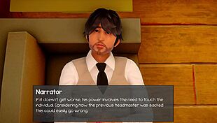 Headmaster's big tits fantasy play unfolds with golden temptation master